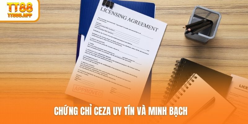 Chứng chỉ CEZA uy tín và minh bạch